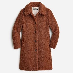 J. Crew Warm Brown Teddy Coat